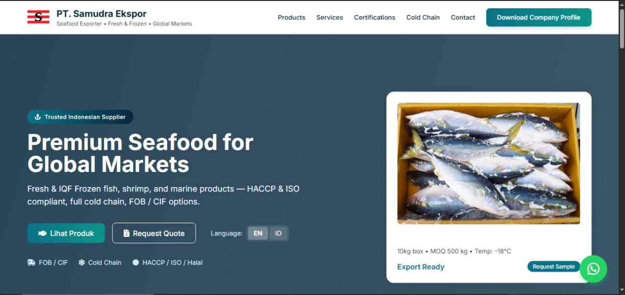 Seafood Exporter(PT. Samudra Ekspor)