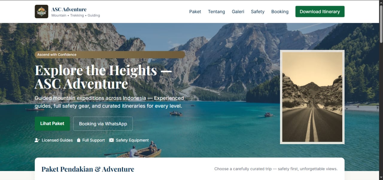 Web Travel(ASC Adventure)