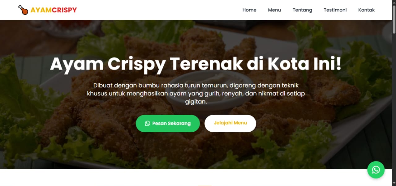 Web UMKM(halaman menu)